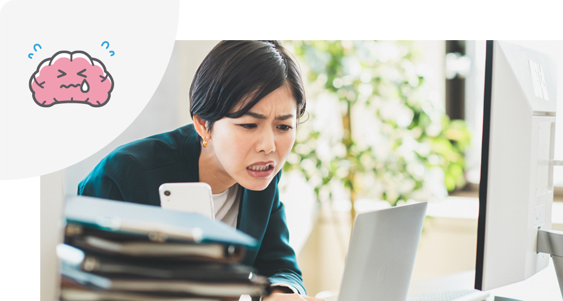 ストレスが脳に負荷を与える